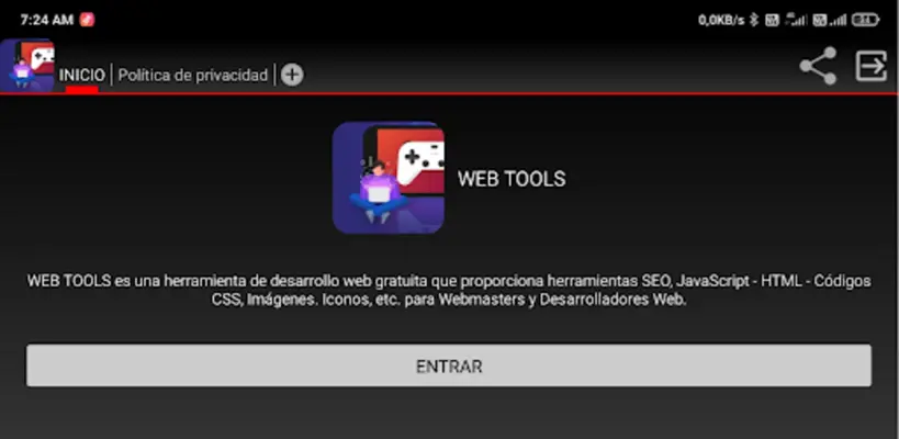 WEB TOOLS android App screenshot 2